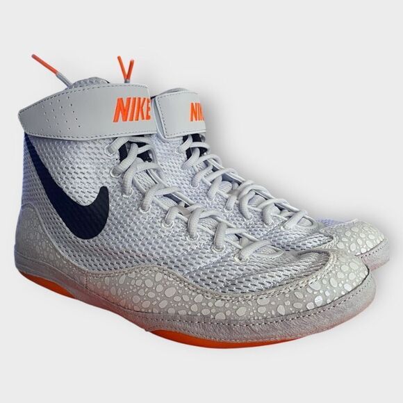 Nike Inflict Se Grey Orange Safari Olympic Pack Wrestling size 9 DJ4471-900 New - Picture 1 of 12